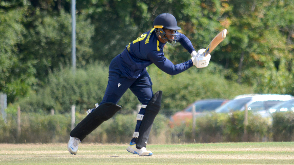 Manny Motswiri – top scored for Plympton in win over Clyst St George<br>credit: Conrad Sutcliffe - no re-use without copyright owner's consent Manny Motswiri – top scored for Plympton in win over Clyst St George<br>credit: Conrad Sutcliffe - no re-use without copyright owner's consent