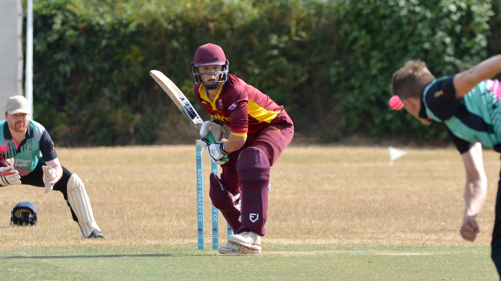 Seaton's Jack Dormer  – batted through against Plymstock<br>credit: Conrad Sutcliffe - no re-use without copyright owner's consent