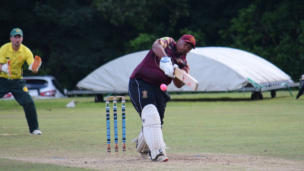 Big hitter! Stoke Gabriel's Justin Pringle<br>credit: Conrad Sutcliffe - no re-use without copyright owner's consent