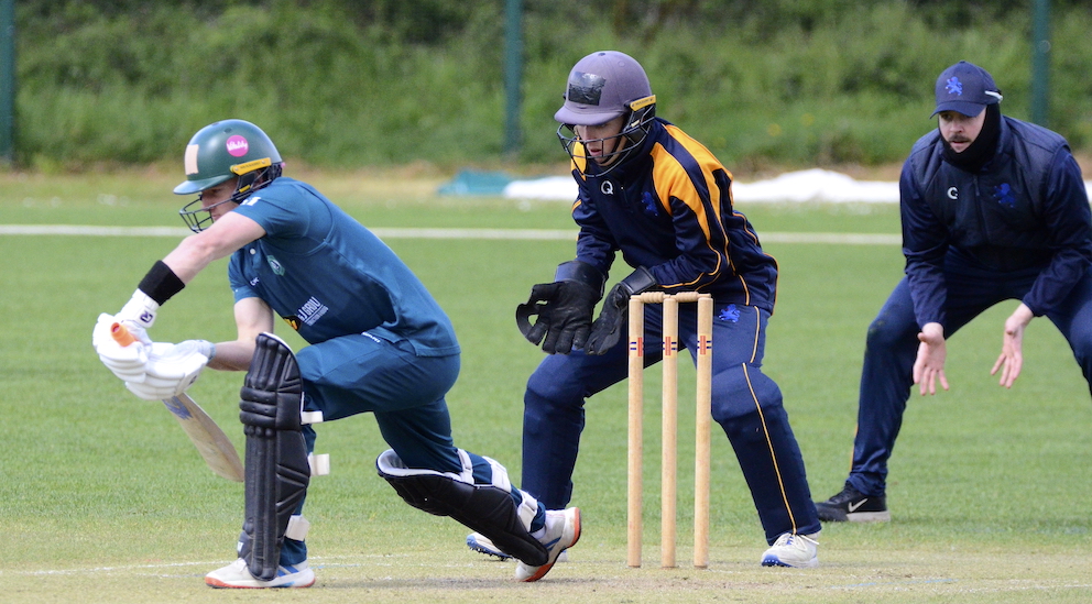 Gabe Gallman-Findlay (centre) who will keep wicket for Devon against Somerset in the T20 Showcase Game<br>credit: Conrad Sutcliffe - no re-use without copyright owner's consent
