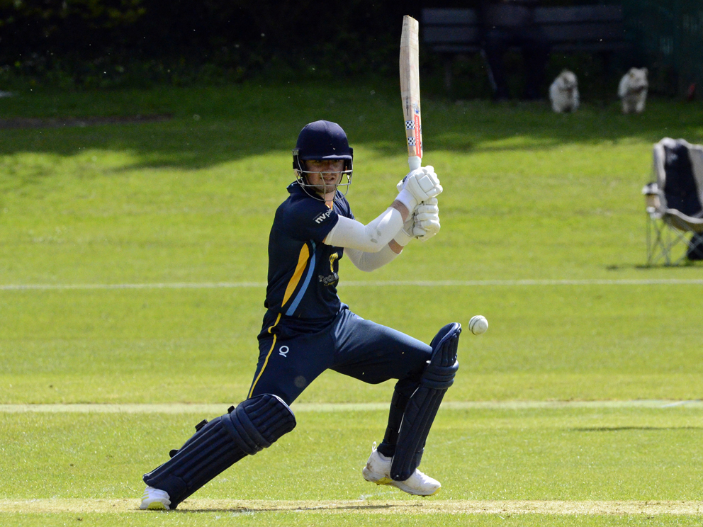 Ben Privett on the way to a half-century for Devon against Cornwall