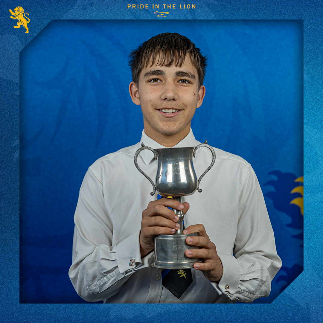 Under 14 Boys Player of the Year, Brendan Coles.