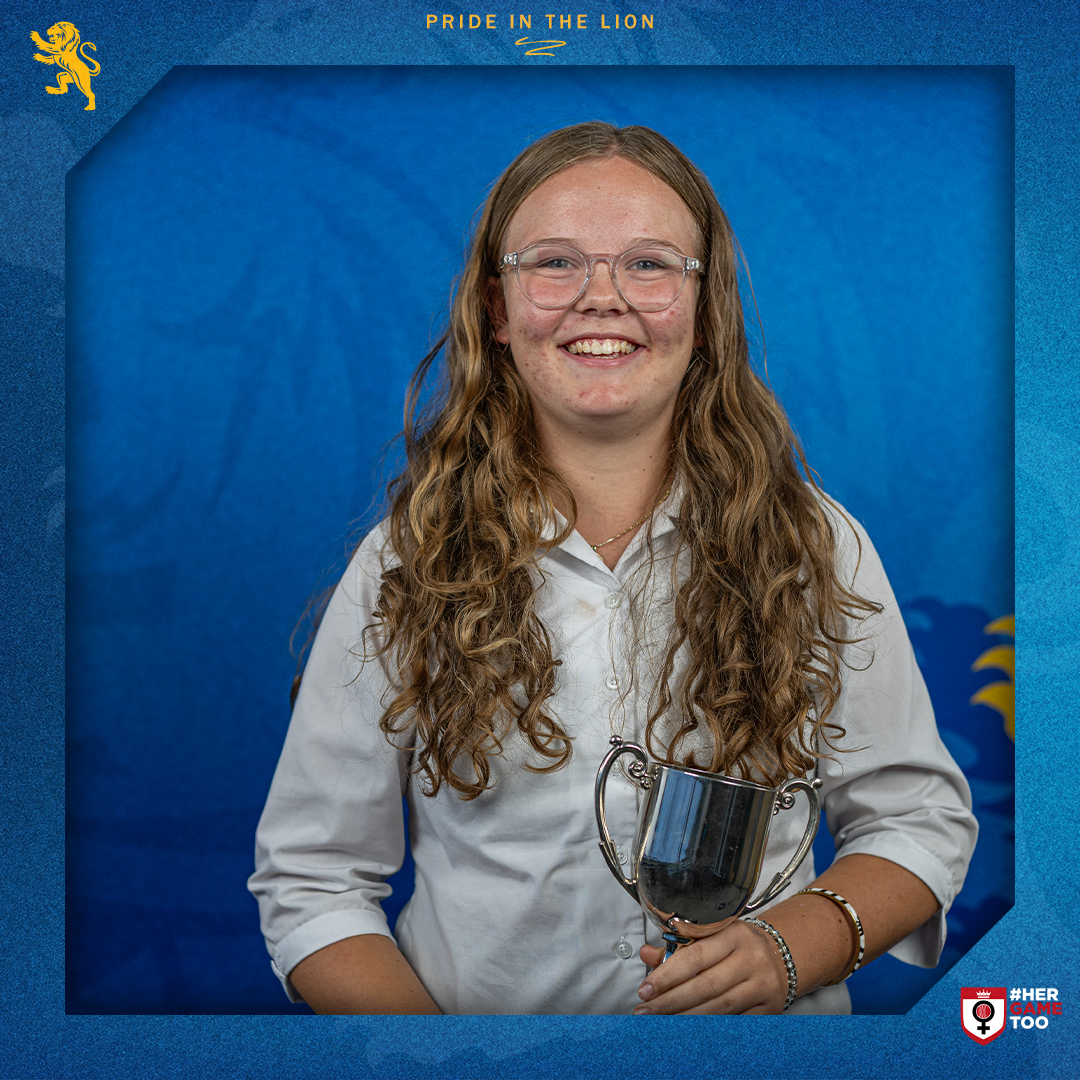 Under 15 Girls Player of the Year, Rebecca Savory.
