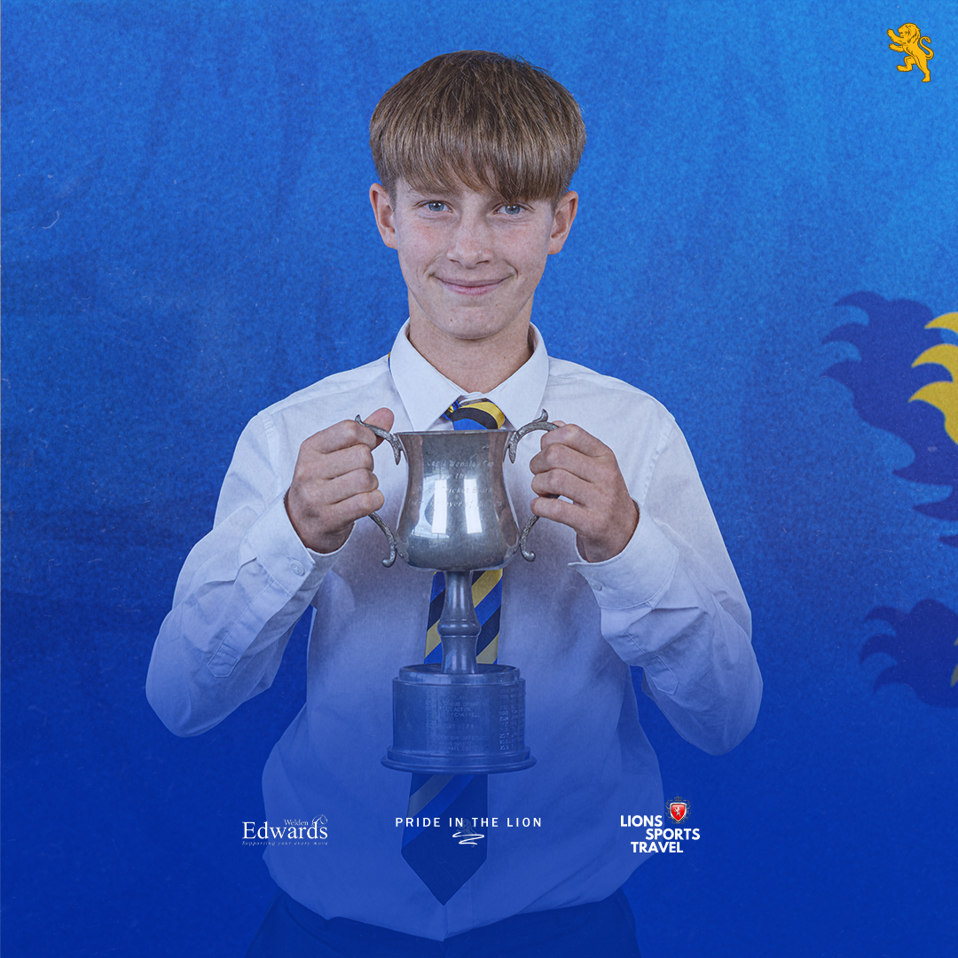Under 13 Boys Player of the Year, Joshua Holmes.