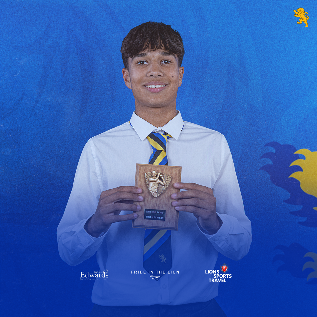 Under 14 Boys Bowler of the Year, Frederick Lown.