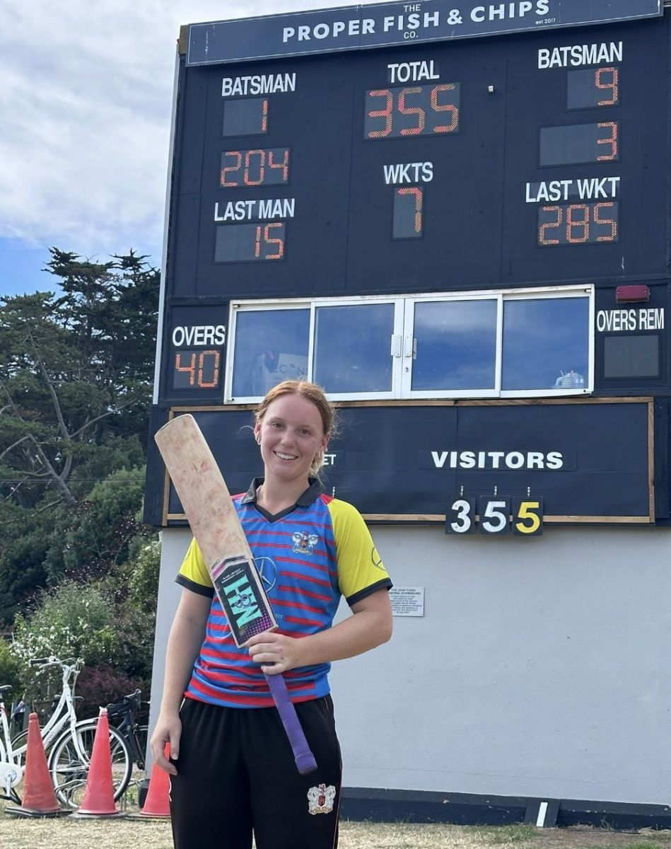 Elle Golsworthy Leading Run Scorer in the league <br>credit: Exeter CC