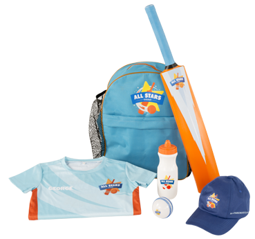 The Cricket Kit bag all young cricketers receive when they register for All Stars