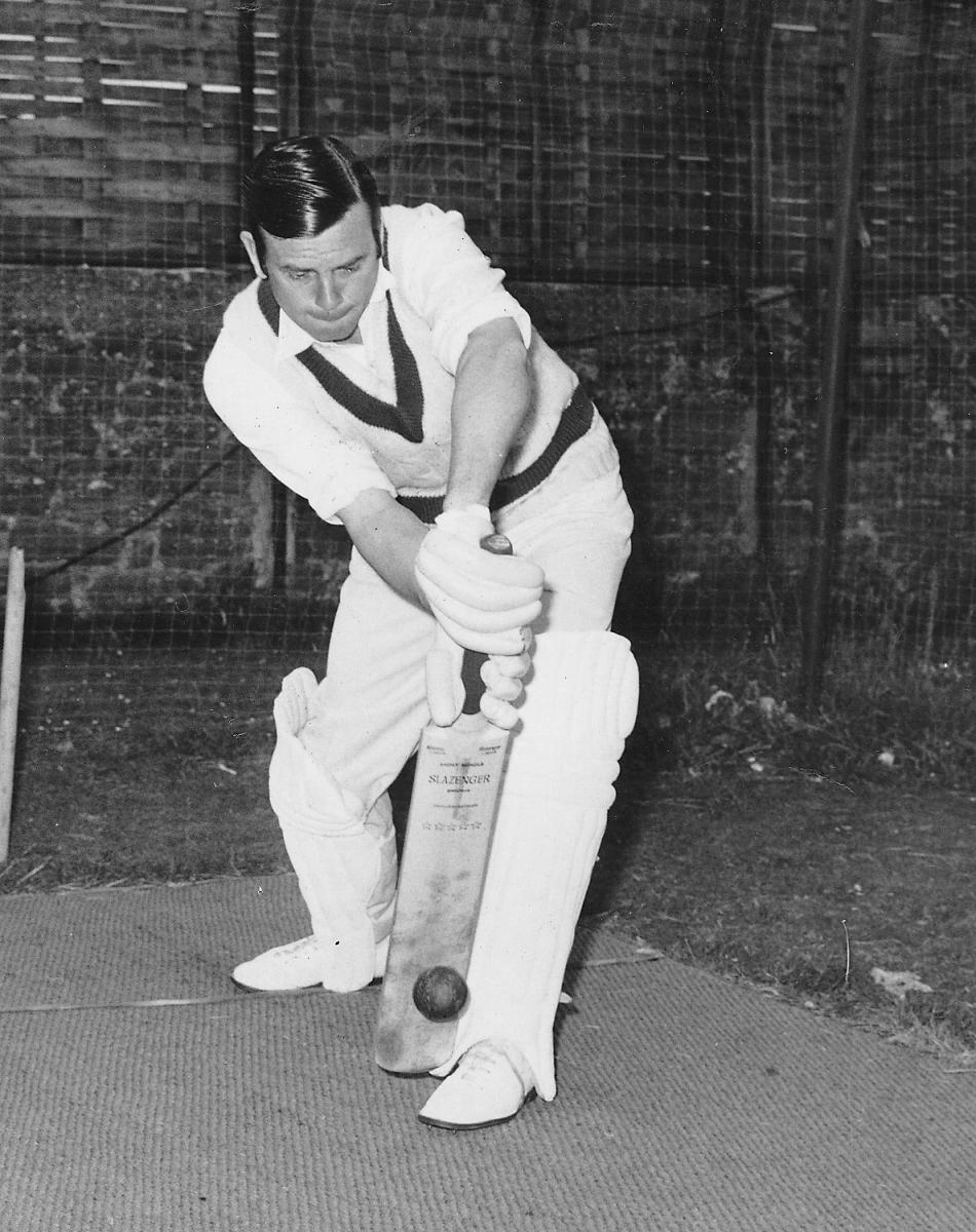 Textbook stuff in the Queen's Park nets from Dickie Bird before going out to bat for Paignton