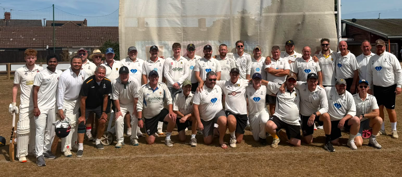 The rivals teams line-up before the first Graham Weeks Memorial Game