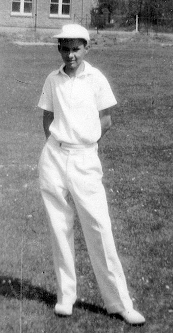 A young Bev Walter pictured in 1957 before playing for Alwington against Barnstaple Raleigh