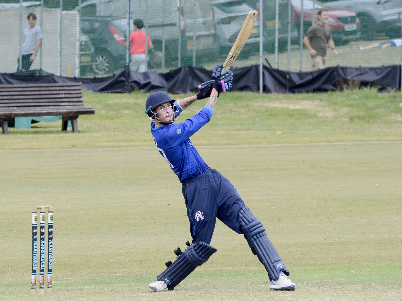 Heathcoat's Dan Butler lashes out at the Exeter bowling
